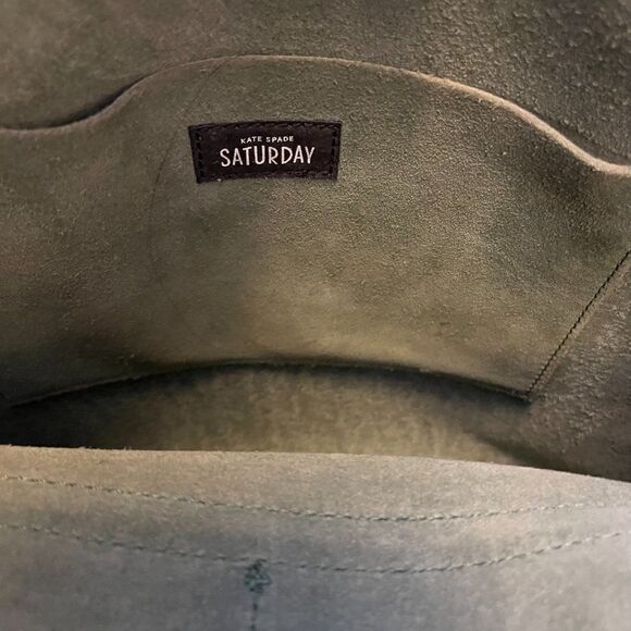 Kate Spade Saturday- Green Leather - Tote Shoulder & Handbag - Picture 4 of 8